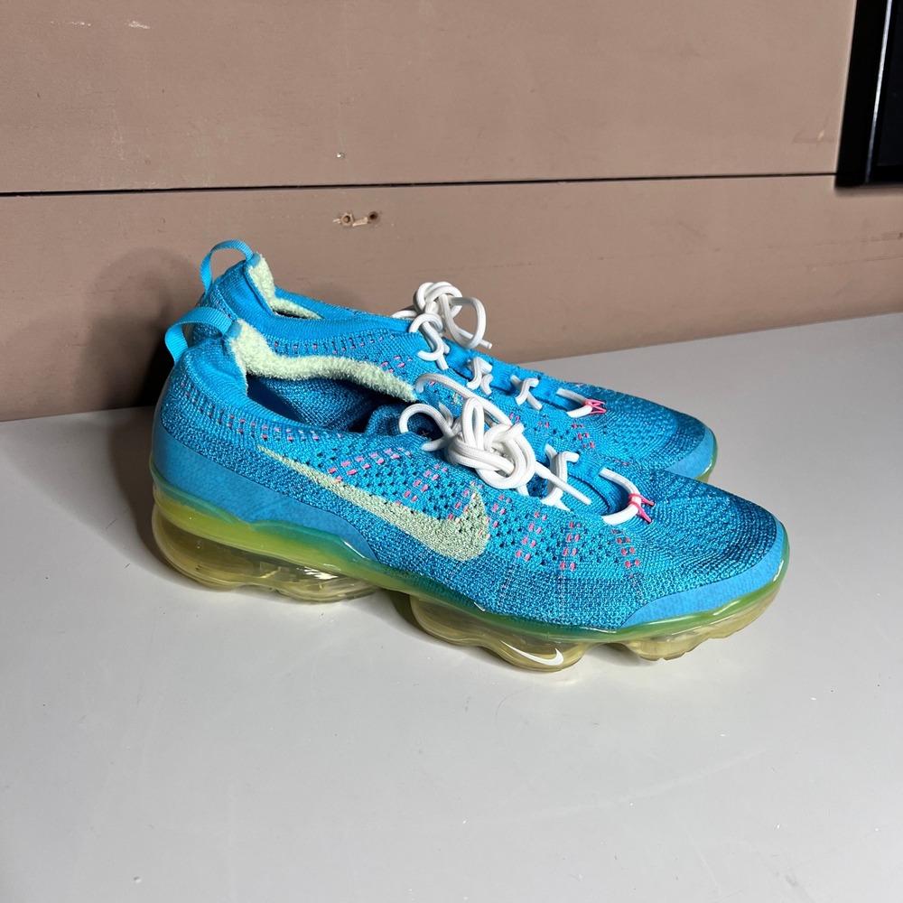 Nike Air VaporMax 2023 Flyknit Baltic Blue Citron DV1678-400 Mens 9.5 Running